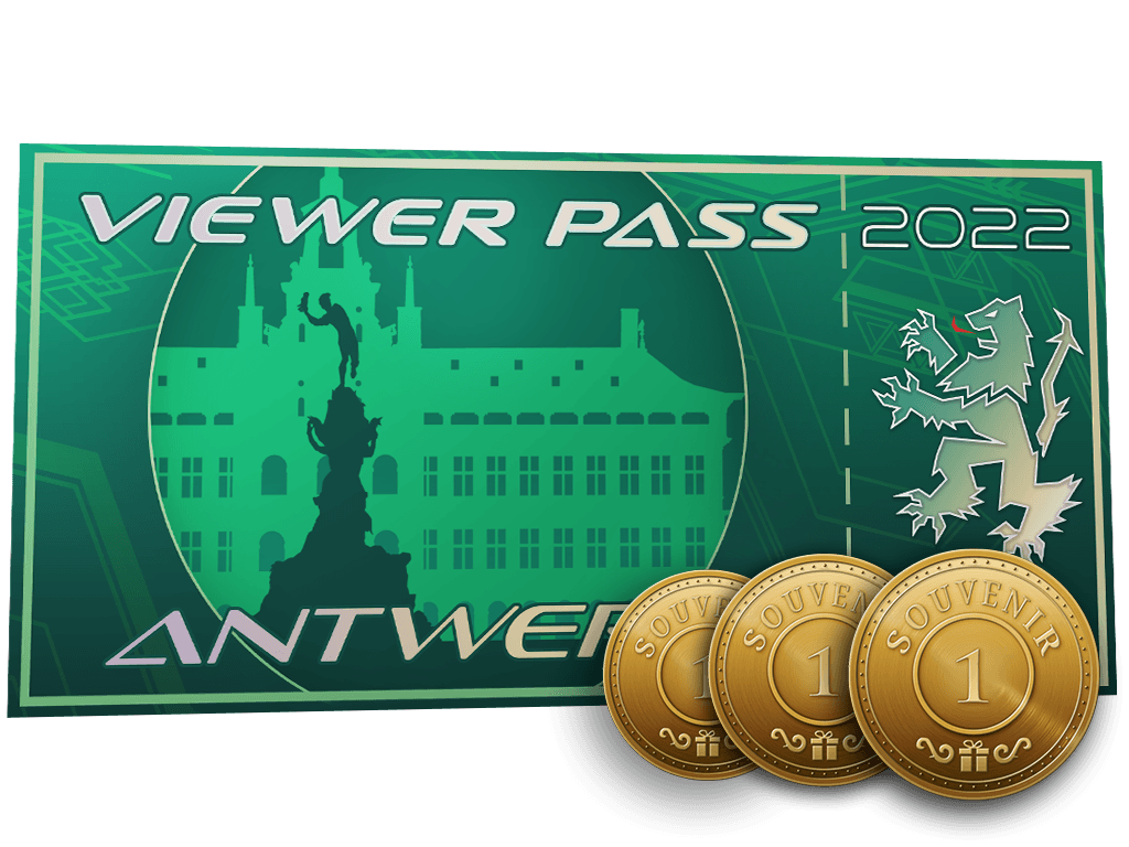 Antwerp 2022 視聴者パス + 記念トークン x 3