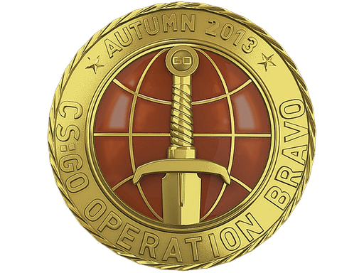Goldmünze der Operation Bravo
