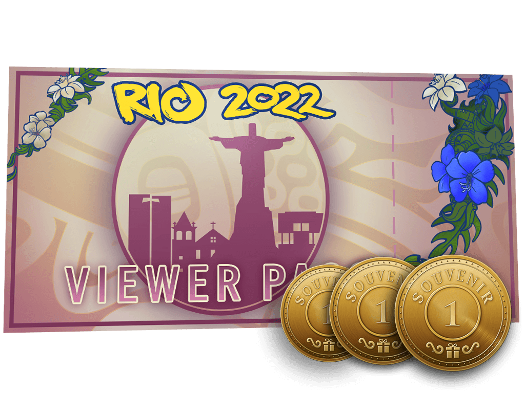 Rio 2022 視聴者パス + 記念トークン x 3
