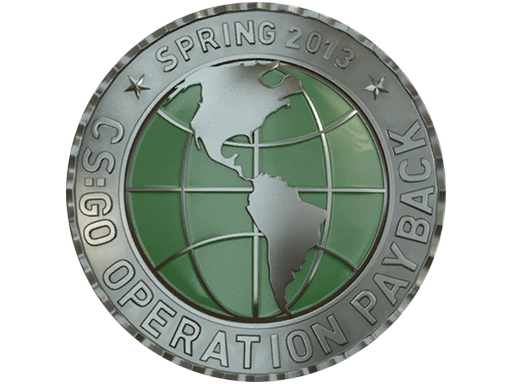 Silbermünze der Operation Payback