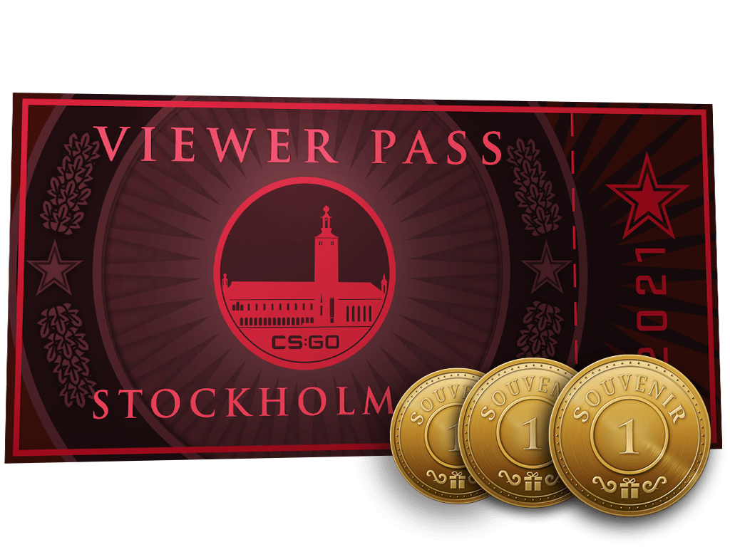 Stockholm 2021 視聴者パス + 記念トークン x 3