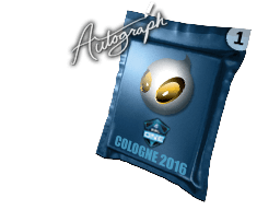 Capsula con autografo (Team Dignitas Cologne 2016)