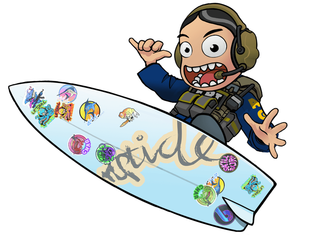 ชุดสะสมสติกเกอร์ Riptide Surf Shop