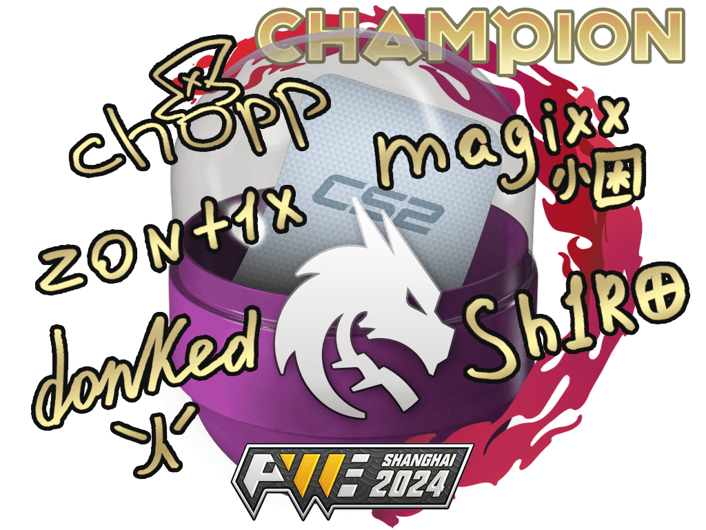Shanghai 2024 Champions サインカプセル