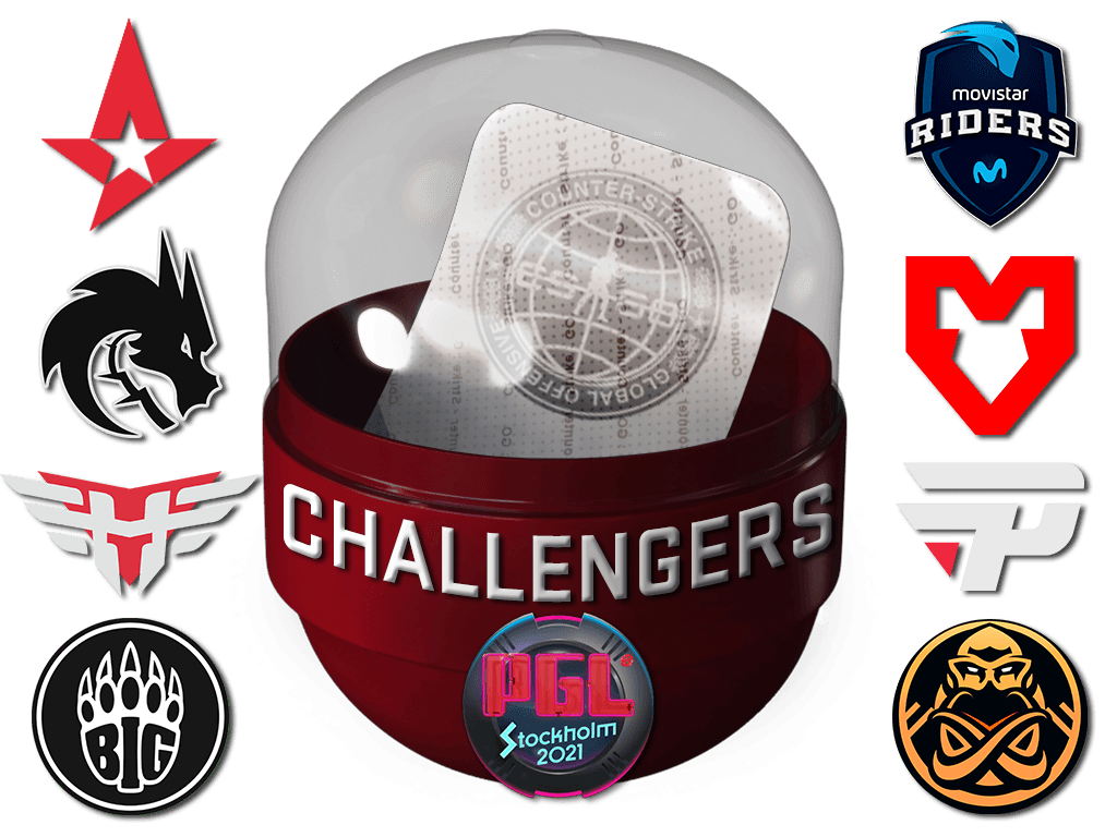 Stockholm 2021 Challengers ステッカーカプセル