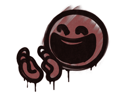 Graffito sigillato (Applauso Rosso mattone)
