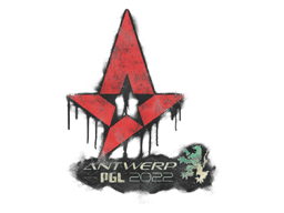 Zalakowane graffiti (Astralis Antwerpia 2022)