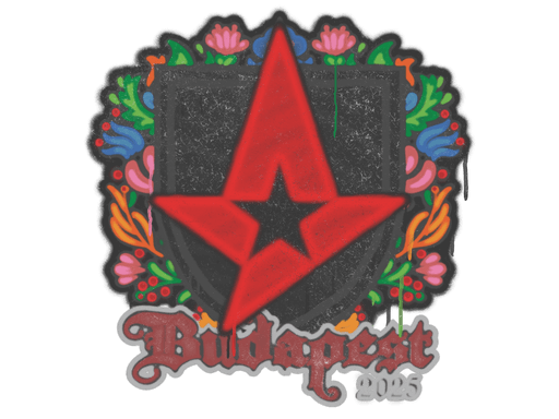 Zalakowane graffiti (Astralis Budapeszt 2025)