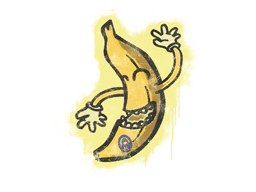Graffito sigillato (Banana)