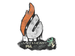 Forseglet graffiti (Copenhagen Flames Antwerp 2022)