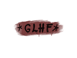 Graffito sigillato (GLHF Rosso mattone)