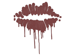 Graffito sigillato (Bacio Rosso mattone)