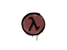 Graffito sigillato (Lambda Rosso mattone)