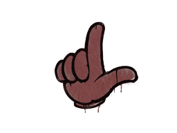 Graffito sigillato (Perdente Rosso mattone)