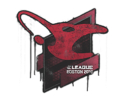 Forseglet graffiti (mousesports Boston 2018)