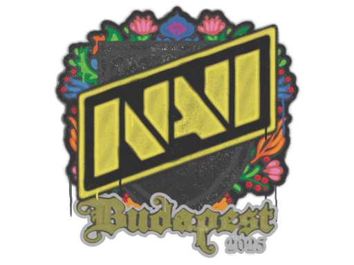 Zalakowane graffiti (Natus Vincere Budapeszt 2025)