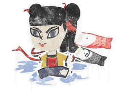 Graffito sigillato (Nezha)