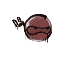 Graffito sigillato (Ninja Rosso mattone)