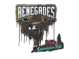 Zalakowane graffiti (Renegades Sztokholm 2021)
