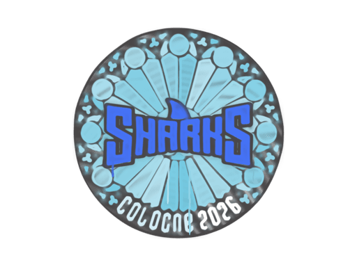 Versiegeltes Graffito (Sharks Esports Köln 2026)