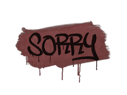 Graffito sigillato (Scusa Rosso mattone)