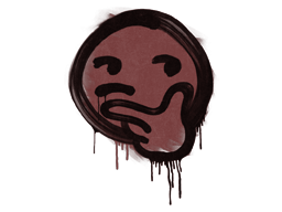Graffito sigillato (Pensieroso Rosso mattone)