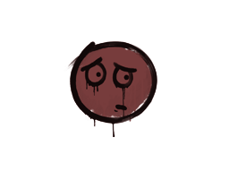 Graffito sigillato (Preoccupato Rosso mattone)