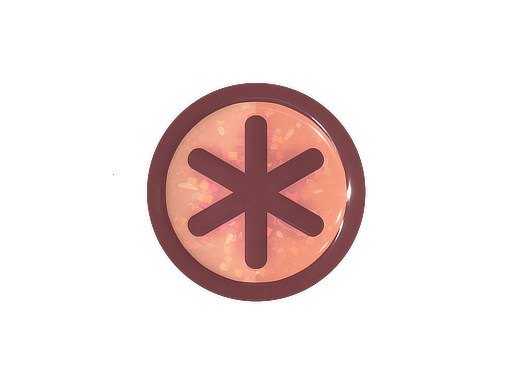 Klistremerke (Assterisk Glitter)