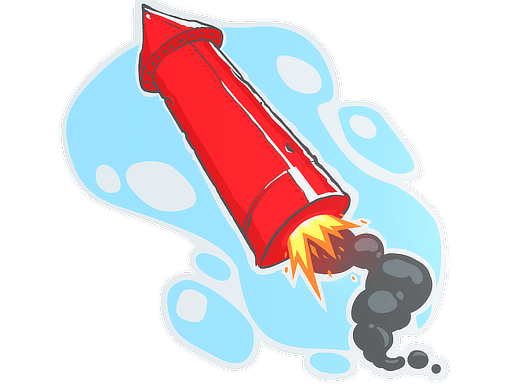 Klistremerke (Big Red Rocket)