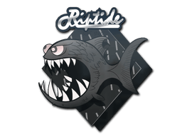 สติกเกอร์ (Black Jaggyfish)