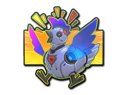Klistermærke (Cyber Chicken holo)