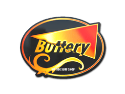 สติกเกอร์ (Flame Buttery โฮโล)