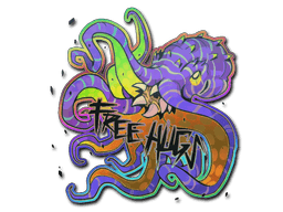 สติกเกอร์ (Free Hugs โฮโล)