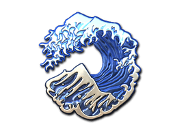 Abțibild (Great Wave Înfoliat)