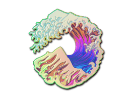 Abțibild (Great Wave Holo)