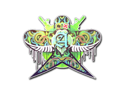Aufkleber (Green Swallow)