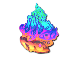 Abțibild (Liquid Fire Holo)