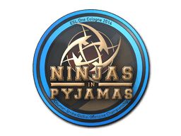 Aufkleber (Ninjas in Pyjamas Köln 2014)