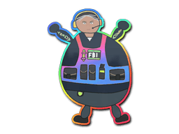 Samolepka (Poorly Drawn Ava holografická)