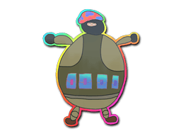 Samolepka (Poorly Drawn IDF holografická)
