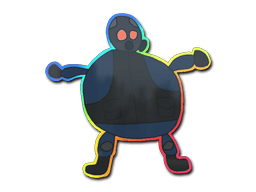 Samolepka (Poorly Drawn SAS holografická)