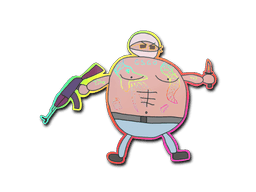 Samolepka (Poorly Drawn Terrorist holografická)