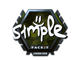 Aufkleber (s1mple Glanz London 2018)