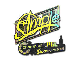 Aufkleber (s1mple Holo Stockholm 2021)