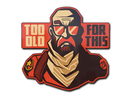 Klistremerke (Too Old for This)