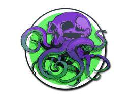 สติกเกอร์ (Toxic Tentaskull)