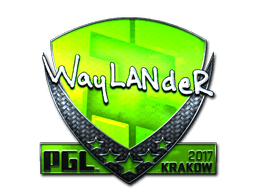 Naklejka (wayLander foliowana Kraków 2017)