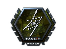 Aufkleber (Zeus Glanz London 2018)